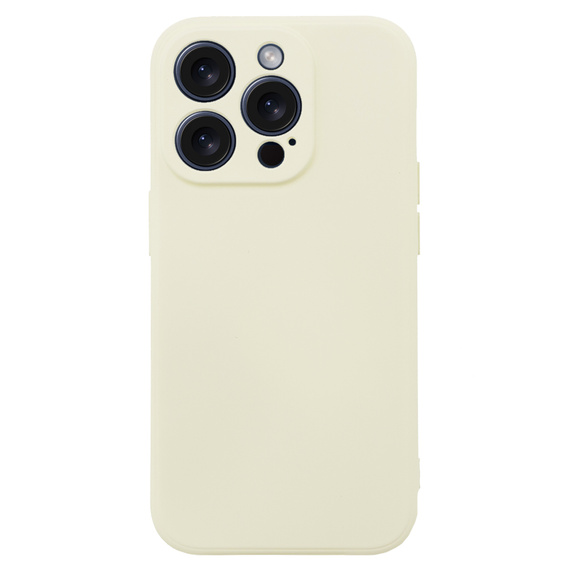Чoхол до iPhone 15 Pro, Silicone Lite, кремовий