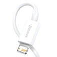 BASEUS Wisdom Kaбель Lightning 1.5M/2.4A (2 sztuki) - White