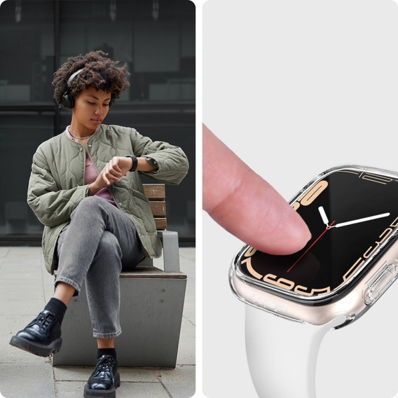 Чехол SPIGEN до Apple Watch 4/5 40MM, Ultra Hybrid, Crystal Clear