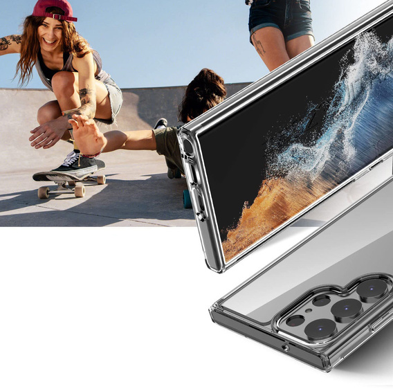 Чoхол до Samsung Galaxy S23 Ultra, Fusion Hybrid, прозорий
