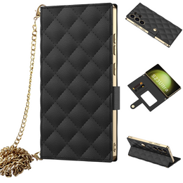 Флип-кейс для Samsung Galaxy S23 Ultra, GKK Mirror Wallet, чёрный