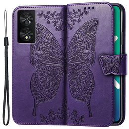Откидной чехол для TCL 40 NXTPaper, Butterfly, фиолетовый