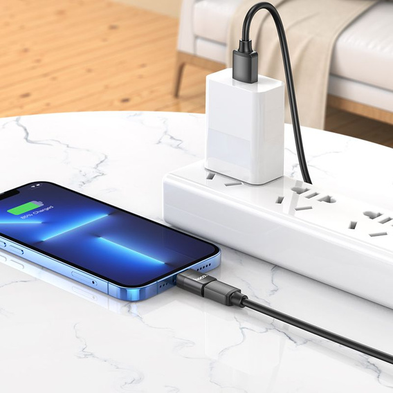Адаптер HOCO - USB-C TYPE-C на Lightning, Black