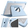 Чехол для iPad 10.2" 2021/2020/2019 (9/8/7 gen.), с местом для стилуса, поворачивающийся на 360°, синий