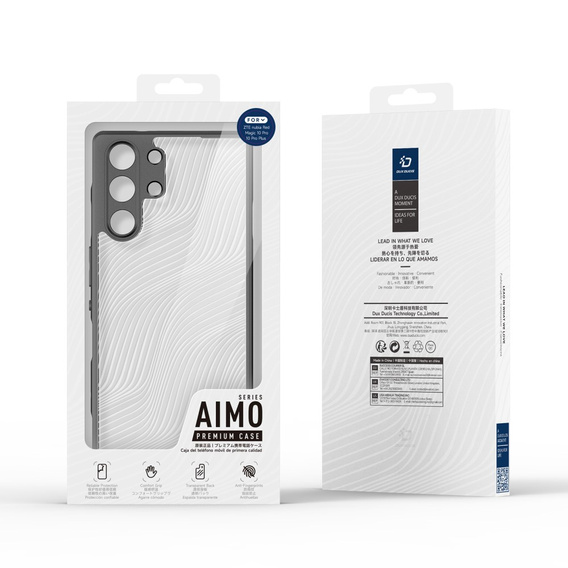 Чохол DuxDucis для ZTE nubia Red Magic 10 Pro / 10 Pro+ 5G, Aimo case, прозорий / чорний