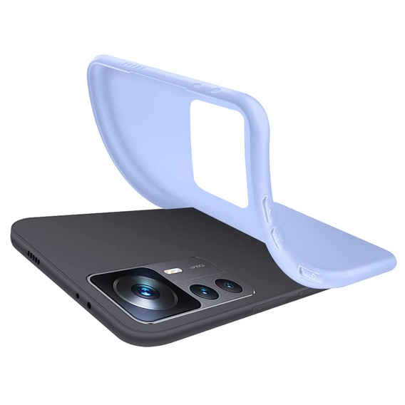 Чoхол до Xiaomi 12T 5G / 12T Pro 5G, Silicone Lite, фіолетовий