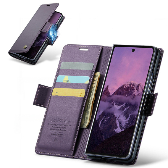 Чохол-розкладачка Litchi Wallet для Samsung Galaxy Z Fold7 5G
