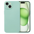 Чехол до iPhone 15 Plus, Silicone Lite, мятный