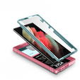 Чехол NOX Camera Slide Samsung Galaxy S23 Ultra, CamShield Slide, зеленый / розовый
