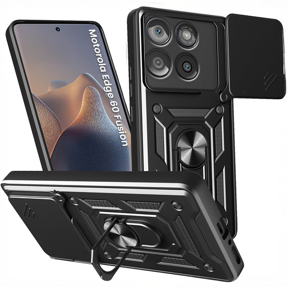 Чохол NOX Camera Slide Motorola Edge 60 / 60 Fusion, CamShield Slide, чорний