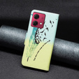 Чохол-книжка для Motorola Moto G84 5G, Wallet, feather, м'яти