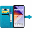 Откидной чехол для Infinix Note 40 Pro Plus, Mandala, синий