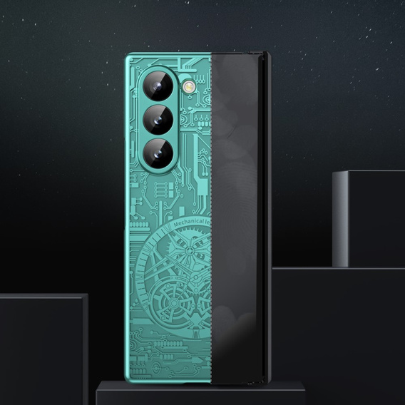 Чехол для Samsung Galaxy Z Fold6 5G, Mechanical Legend, зелёный