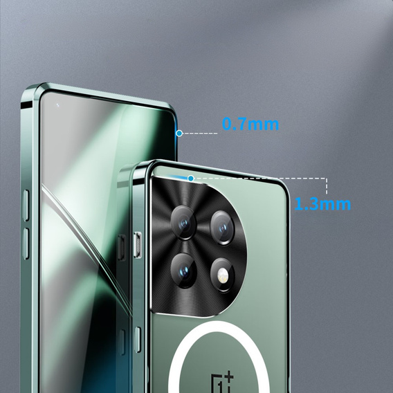 Защитный чехол для камеры OnePlus 12 5G, CamShield MagSafe, прозрачный / зеленый