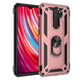 Бронированный Чехол до Xiaomi Redmi Note 8 Pro, Nox Case Ring, розовый rose gold