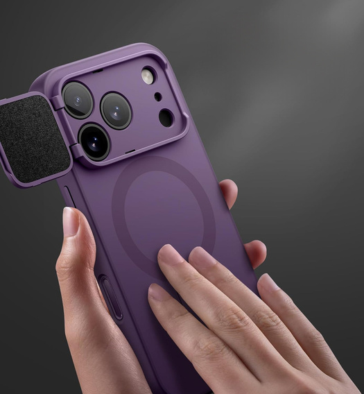 Чехол Suritch Shockproof с подставкой и защитой камеры, для MagSafe для iPhone 17 Pro Max