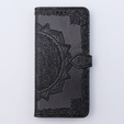 Чохол-книжка для Motorola Moto G54 5G, Mandala, чорний