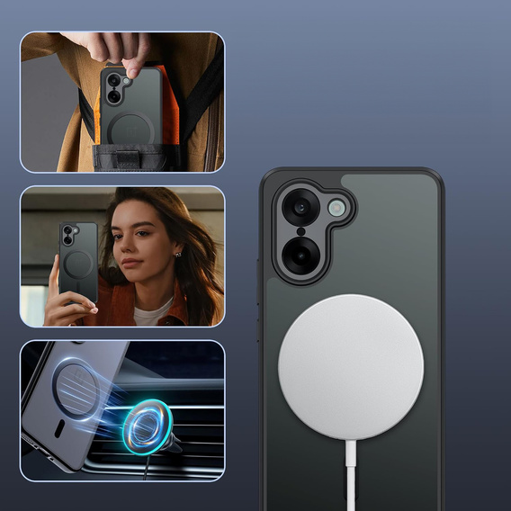 Чехол для OnePlus Nord CE5, для MagSafe, ERBORD Matt Case, чёрный