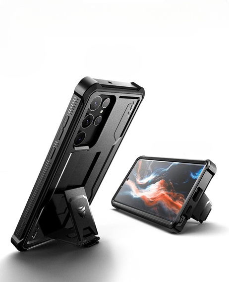 Бронированный чехол для Samsung Galaxy S22 Ultra, Dexnor Full Body, чёрный