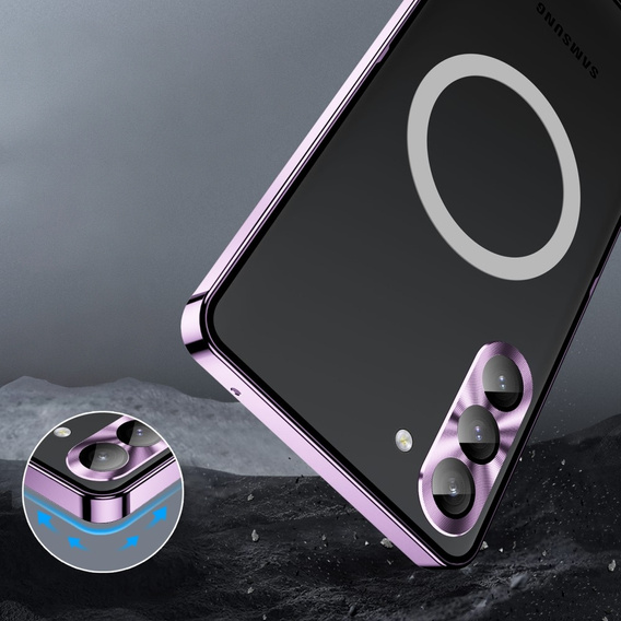 Защитный чехол для камеры Samsung Galaxy S23 FE, CamShield MagSafe, прозрачный / фиолетовый