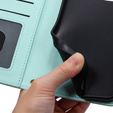чехол-крышка для Samsung Galaxy S25, Rhombus Crossbody Leather, зелёный