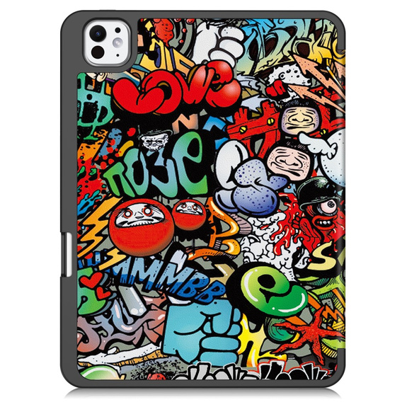 Чохол для iPad Pro 11 2024, Smartcase, graffiti