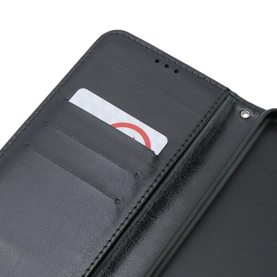Откидной чехол для Oppo A38 4G / Oppo A18 4G, Crazy Horse Wallet, чёрный