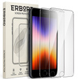 2x Загартоване скло для iPhone 7/8/SE 2020/SE 2022, ERBORD 9H Hard Glass на екрані