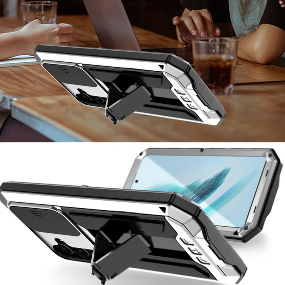 Броньований чохол для Samsung Galaxy S25+ Plus, R-JUST, сріблястий