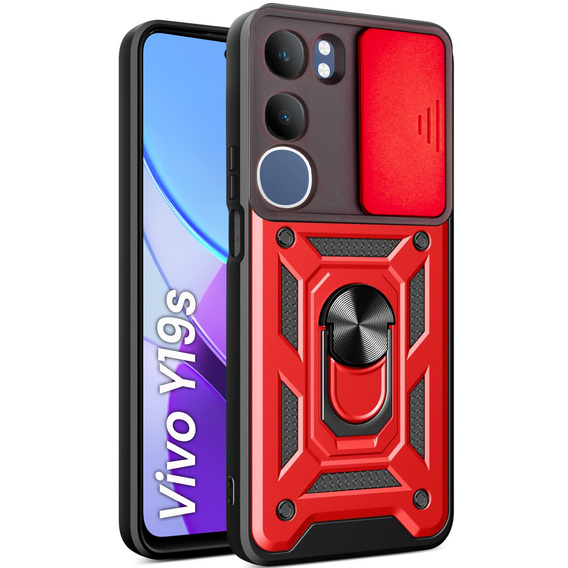 Чохол NOX Camera Slide Vivo Y19s, CamShield Slide, червоний