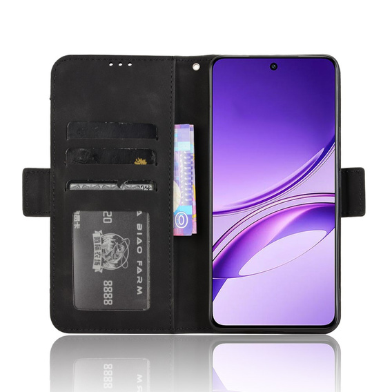 Футляр з клапаном для Vivo V50 Lite 4G / 5G, Card Slot, чорний