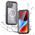 Водонепроникний чохол IP68 для iPhone 15, SHELLBOX MagSafe, чорний