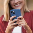ERBORD Чехол Silicone Mag Cover для iPhone 15, синий