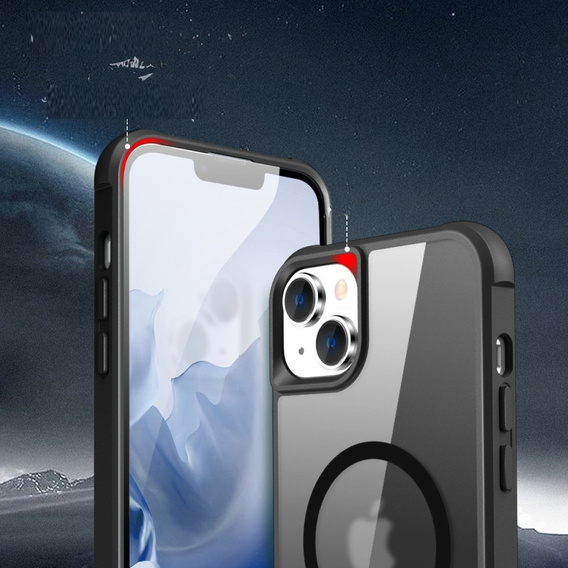 Магнітний чохол Magsafe для iPhone 15, чорний