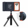 SHELLBOX I Uniwersalne Etui Wodoodporne na telefon, Black/Orange