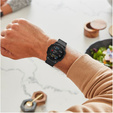 Кожаный ремешок для часов zegarka Garmin Fenix 7X / 6X Pro / 6X - Black