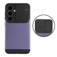 Чехол до Samsung Galaxy S24, ERBORD CamProtect Slide Camera, фиолетовый