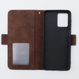 Футляр з клапаном для Motorola Moto G54 5G, Card Slot, коричневий