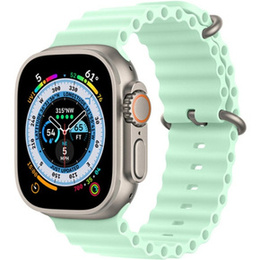 Силиконовый ремешок Apple Watch 1/2/3/4/5/6/7/8/SE/ULTRA 42/44/45/49mm, Matcha Green