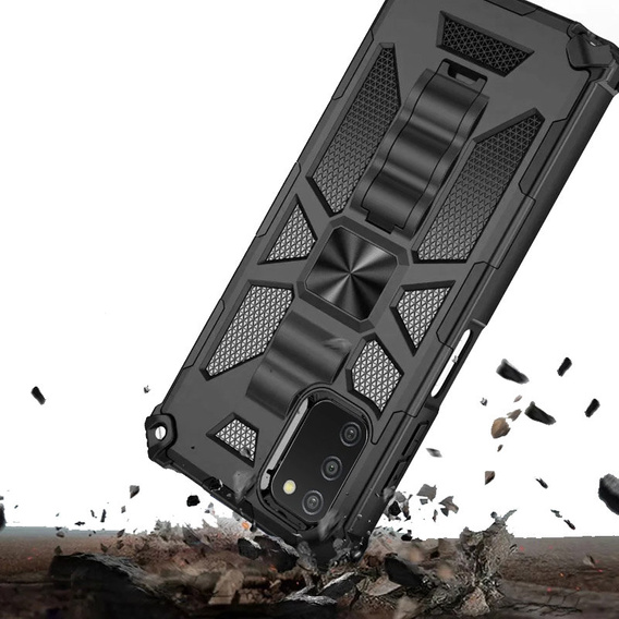 Чехол до Samsung Galaxy A03s, Armor Kickstand, чёрный
