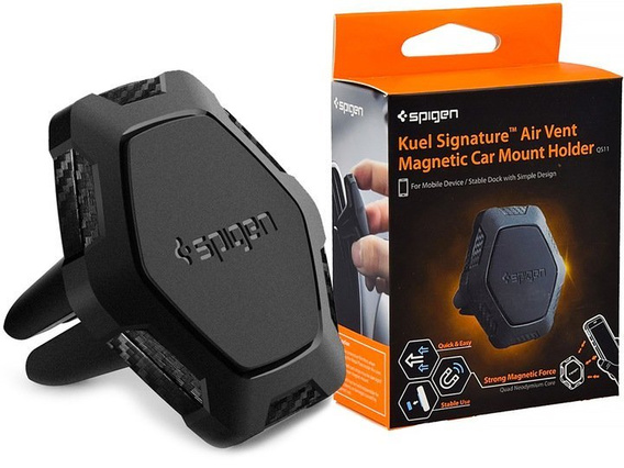 Автомобільний тримач SPIGEN QS11, Air Vent Magnetic Car, Black