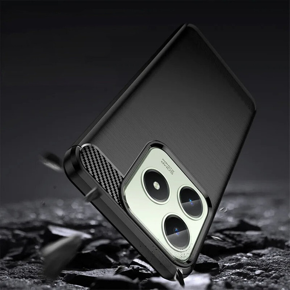 Чoхол до Realme C61, Carbon, чорний