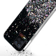 Чехол до Realme 8 / 8 Pro, Glittery, чёрный