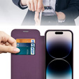 Чохол-книжка для iPhone 14 Pro Max, RFID Wallet MagSafe CamShield, фіолетовий