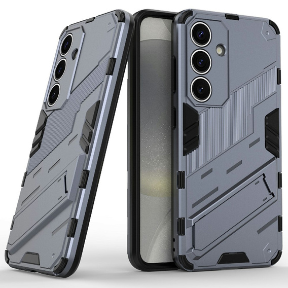 Чехол для Samsung Galaxy A36 5G, Military kickstand, темно-синий