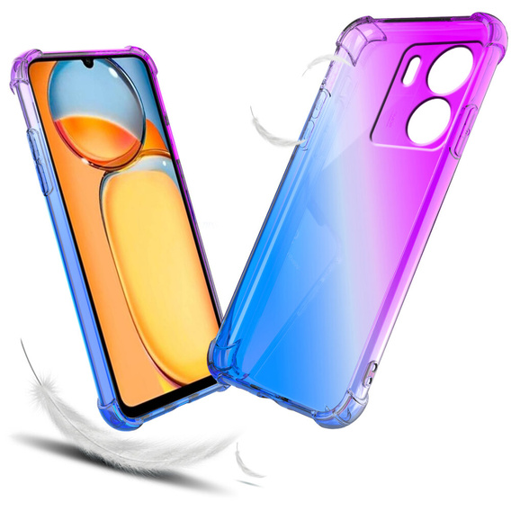Чехол для Xiaomi Redmi 13C / Poco C65, Gradient Dropproof, Фиолетовый / синий