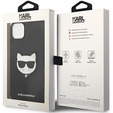 Чехол Karl Lagerfeld до iPhone 14 Plus, Saffiano Choupette Head Patch, чёрный