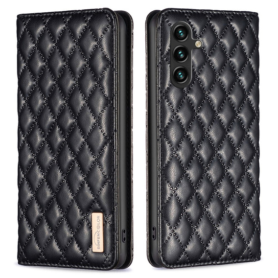 Откидной чехол для Samsung Galaxy A35 5G, Wallet, BINFEN COLOR, чёрный