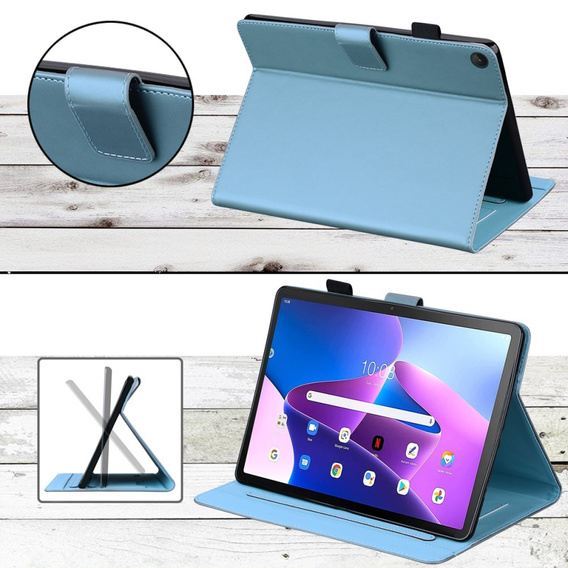 Чохол для Lenovo Tab M10 Plus 10.6 Gen 3, з клапаном, animal, м'яти