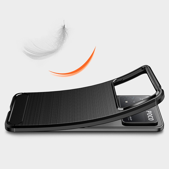 Чoхол до Xiaomi Poco X4 Pro 5G, Carbon, чорний